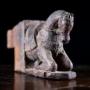 Carved Wooden Horse Architectural Element