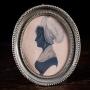 Early 19thC Gilded Silhouette Portrait Of A Lady