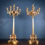 Large Pair Of Gilded Neoclassical Style Candelabra