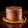 Maitland-Smith Leather Top Hat Storage Box