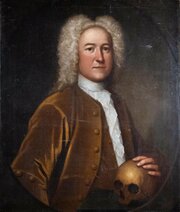 Portrait Of A Gentleman Holding A Skull, C.1720