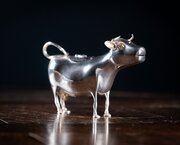 Rare Dutch Silver Cow Creamer, C.1905
