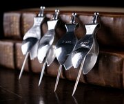 Rare Set Silver Cocktail Lemon Squeezers C.1930