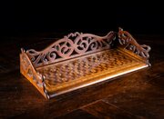 Rosewood  Tunbridgeware Folding Book Stand c1860