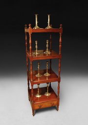 George III Period Mahogany Four Tier Whatnot 