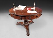 Regency Mahogany Drum Table By Gillows