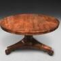 Regency Period Rosewood Round Centre Dining Table