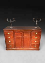Regency Plum Pudding Mahogany Linen Press