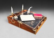 Regency Rosewood And Brass Inlaid Correspondence Box