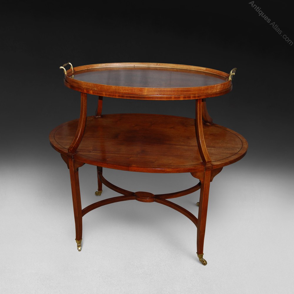 Victorian Mahogany Oval Tray Table Antiques Atlas