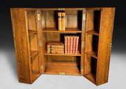 William IV Oak Folding Campaign Bookcase