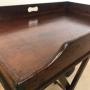 19thC mahogany butlers tray on stand