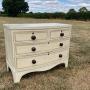 Bow Front Painted Chest Of Drawers