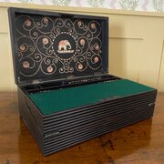 Ebony Reeded Writing Slope/box