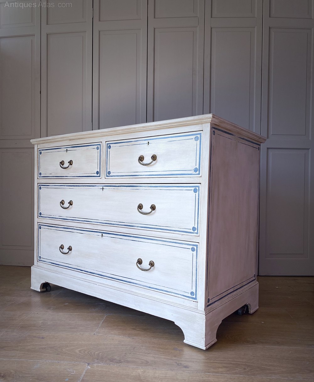 Edwardian Painted Chest Of Drawers Antiques Atlas