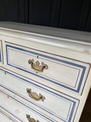 Painted Pine Chest Of Drawers