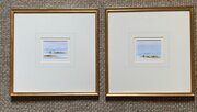 Pair of shoreline watercolours Anthony Pearce