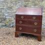 Petite Georgian mahogany bureau
