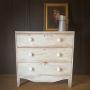 Rustic 19th C pine chest of drawers