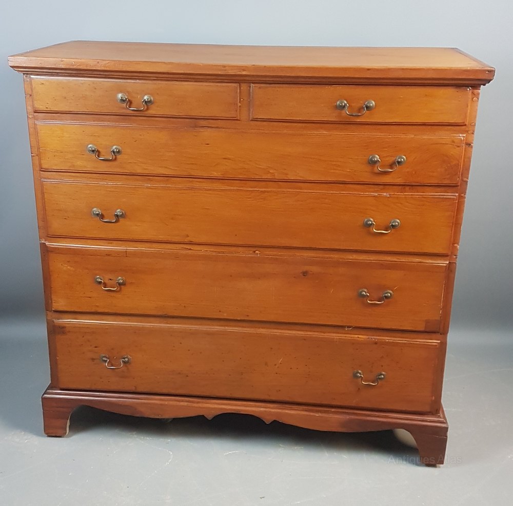 Early 19thC Tall Pine Mule Chest. Antiques Atlas