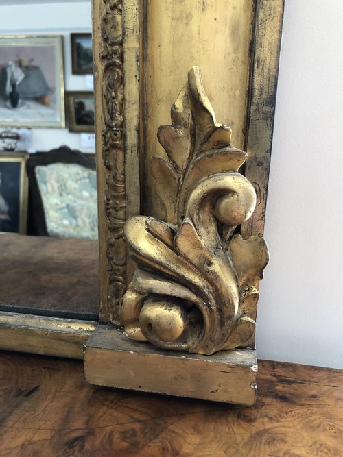 William IV Giltwood Overmantel Mirror