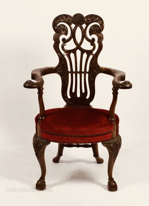 Irish Desk Chair In The Manner Of Giles Grendey as962a096 / HG57