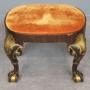 Parcel Gilt And Mahogany Stool 