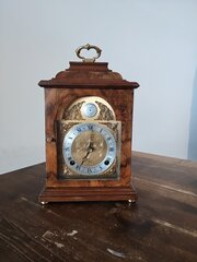 Burr Walnut Elliott Striking Bracket Clock