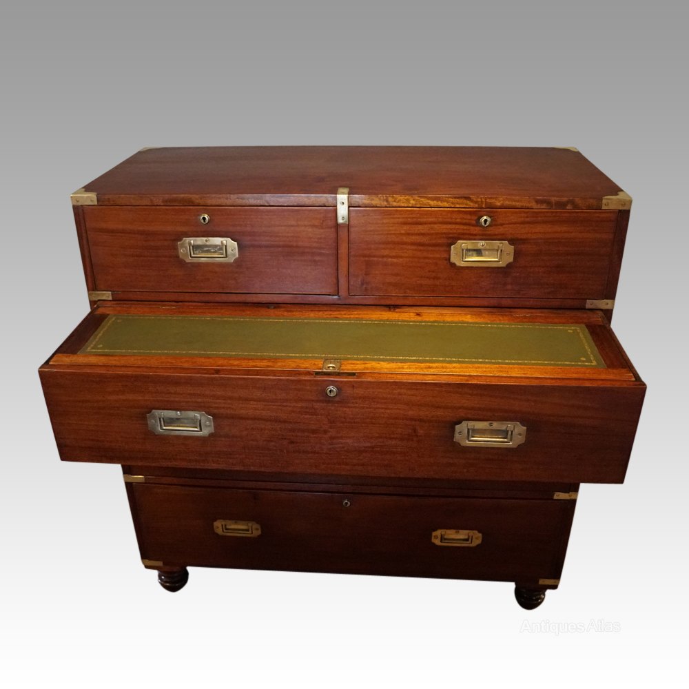 Victorian Mahogany Campaign Chest Antiques Atlas