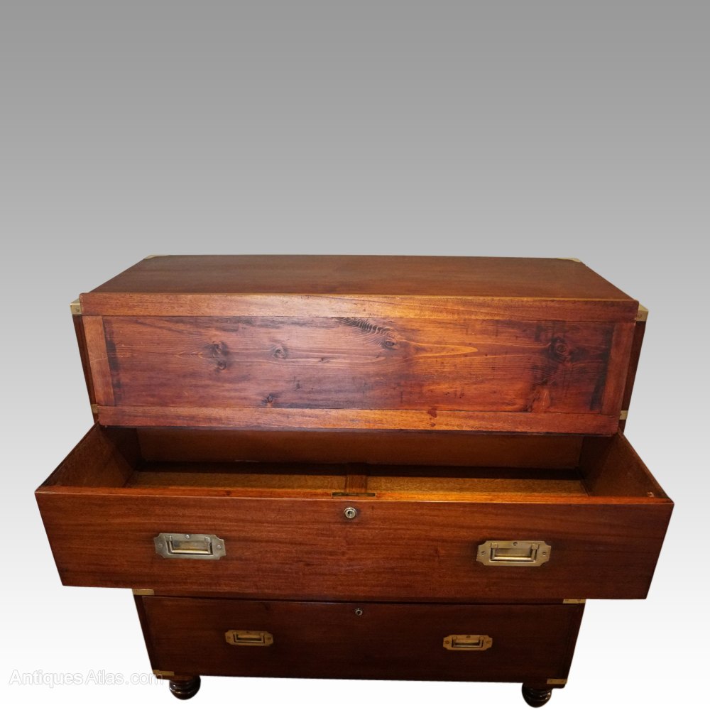 Victorian Mahogany Campaign Chest Antiques Atlas