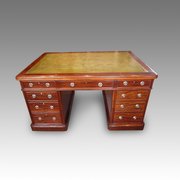 Victorian Mahogany Partners Desk 