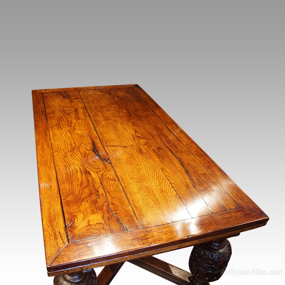 Victorian Oak Draw Leaf Dining Table Antiques Atlas