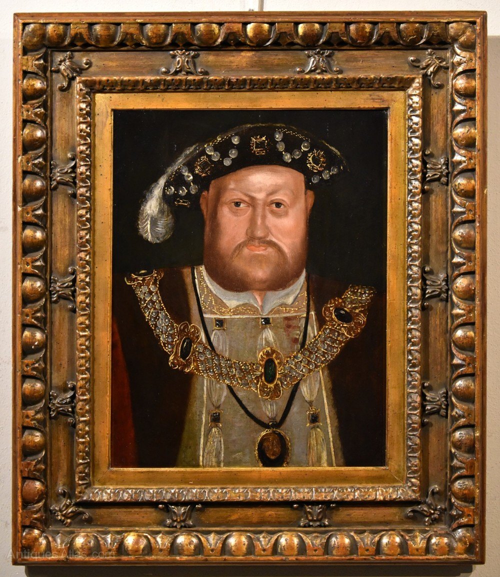 Antiques Atlas King Henry VIII Portrait Follower Of Hans Holbein