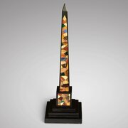 A 19th Century Ashford Marble Pietra Dura Obelisk