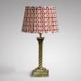 Antique Brass Twisted Column Table Lamp