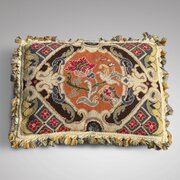 Antique Wool Needlepoint Cushion