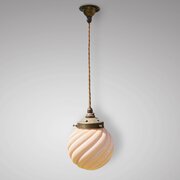 Art Deco Opaline Pendant Light