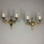Pair Of French Empire Antique Wall Lights