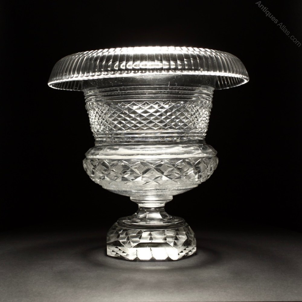 Antiques Atlas 19th Century Cut Glass Wine Urn Cooler C1880