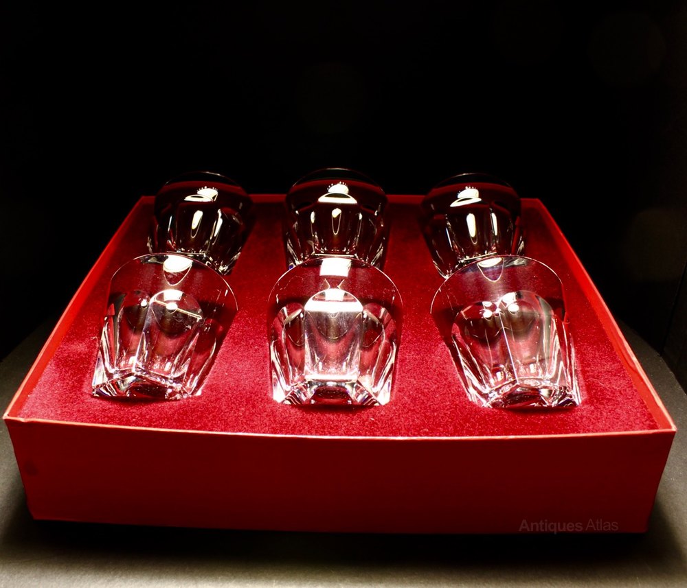 Antiques Atlas Baccarat Harcourt Set 6 Whisky Tumblers 20th C