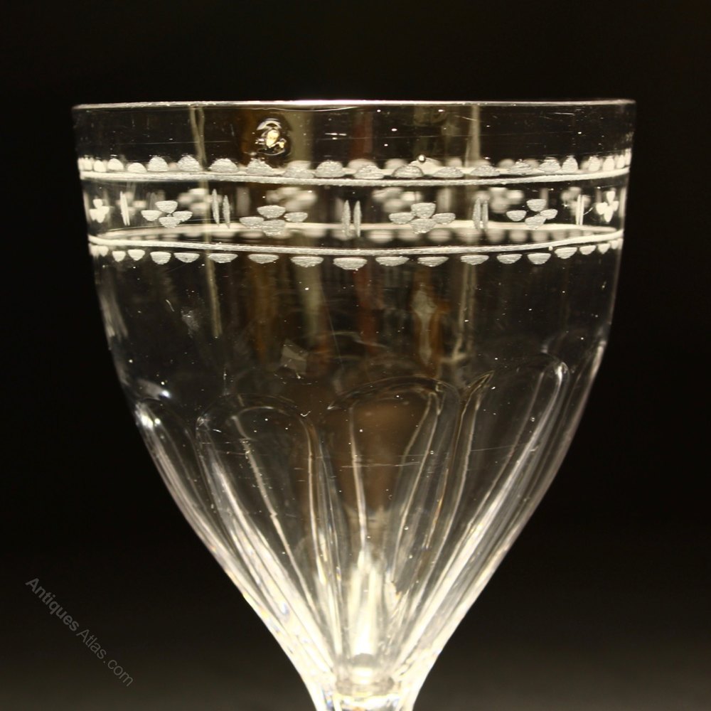 Antiques Atlas Irish Petal Moulded Glass Rummer C1800