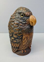 Black Forest Tobacco Jar In The Form Of A Parrot