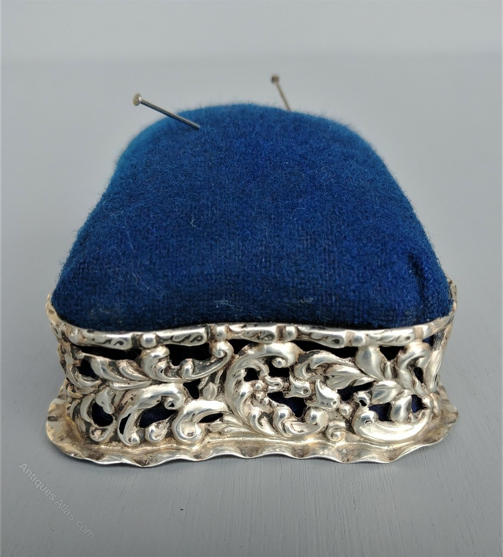Antiques Atlas Victorian Silver Pin Cushion As1038a130 HC3969 Antiques Atlas Victorian Silver Pin Cushion As1038a130 HC3969