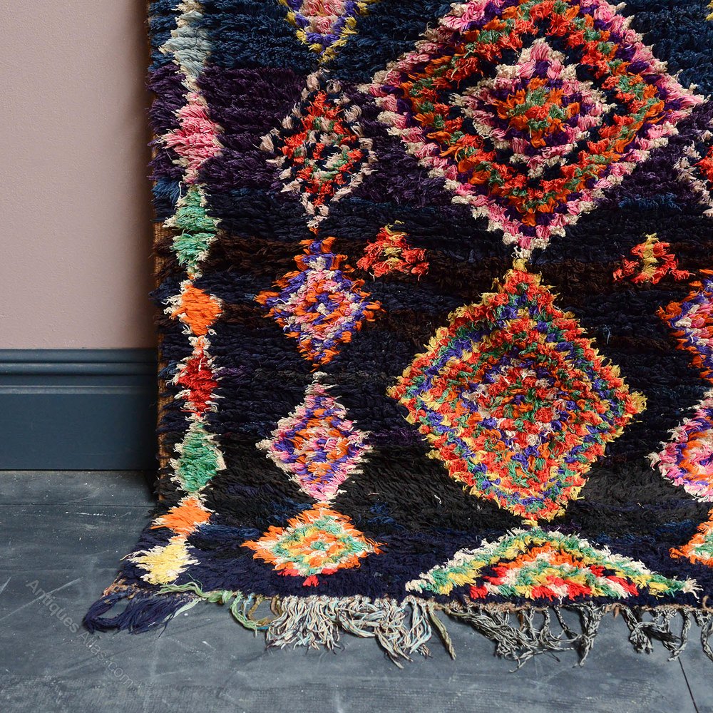 Antiques Atlas Vintage Moroccan Boujad Rug