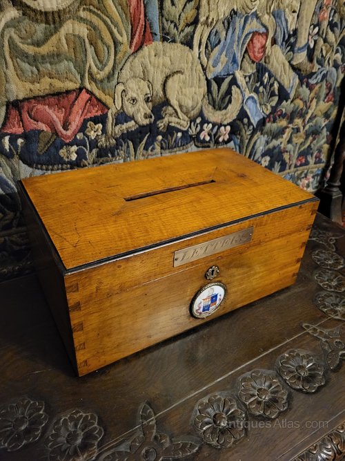 Antiques Atlas Antique Oak Mailbox / Letter Box