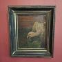Antique Oil Painting of a Vulture