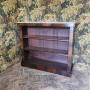 Antique Rosewood Open Bookcase with Marble Top