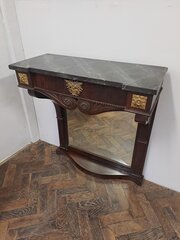 French Empire Mahogany Console Table