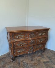 French Walnut Commode In The Louis XV Taste