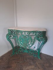 French Metal Console Table